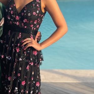 Mac Duggal Sequins Flower Dress